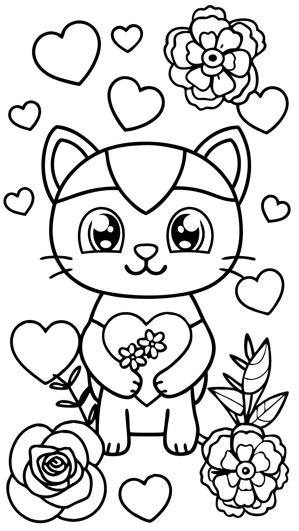 printable coloring pages for valentine’s day